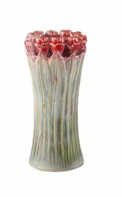 PTMD Vaas Tulips Mint Green ceramic tulip shaped M