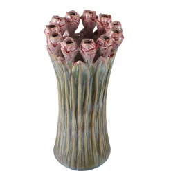PTMD Vaas Tulips Mint Green ceramic tulip shaped L