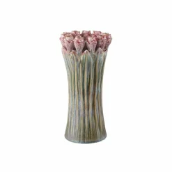 PTMD Vaas Tulips Mint Green ceramic tulip shaped L