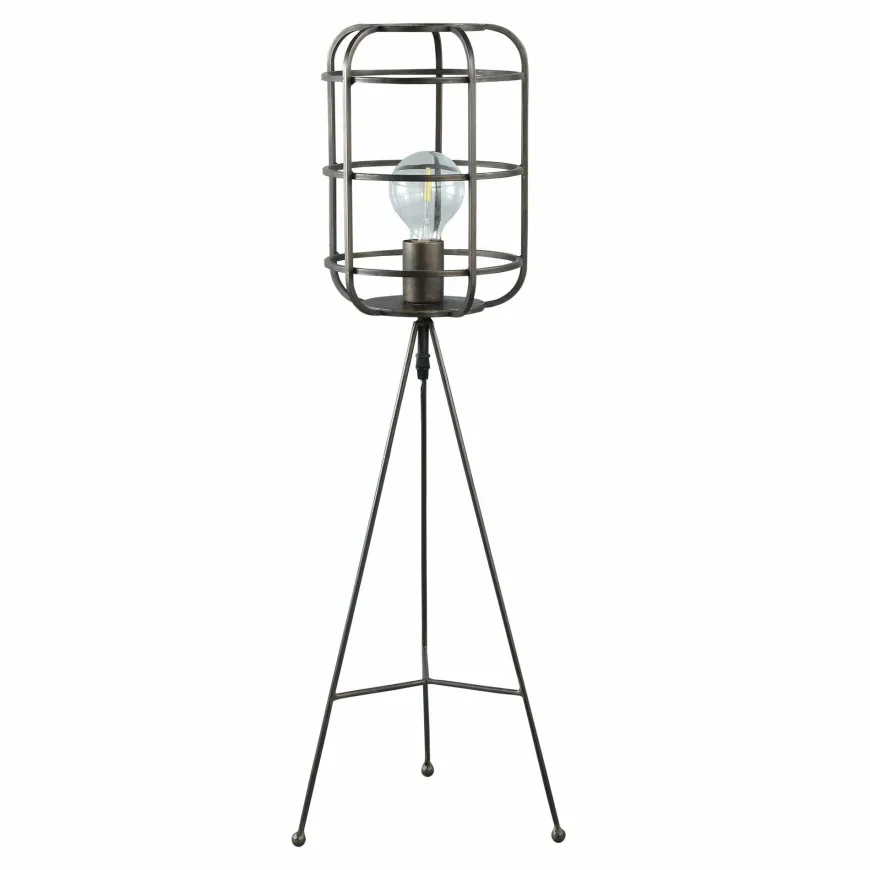 PTMD Vloerlamp Bolt Black Metal S
