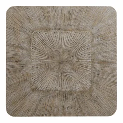PTMD Wandornament Dishita Crème vierkant mdf M