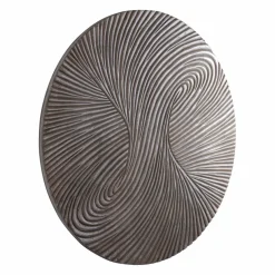PTMD Wandornament Wiktor Bruin MDF rond swirl carved L
