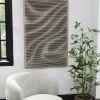 PTMD Wandpaneel Aleishia Crème rechthoekig Wavy
