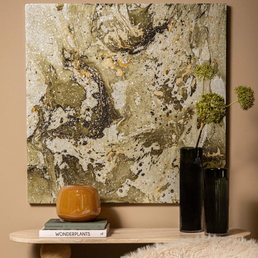 PTMD Wandpaneel Eaven Green marmer look glas mozaïek