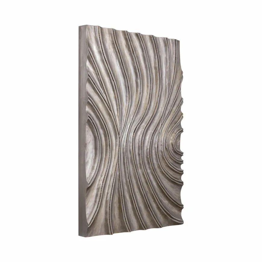 PTMD Wandpaneel Reddie Bruin glanzend MDF golvend S