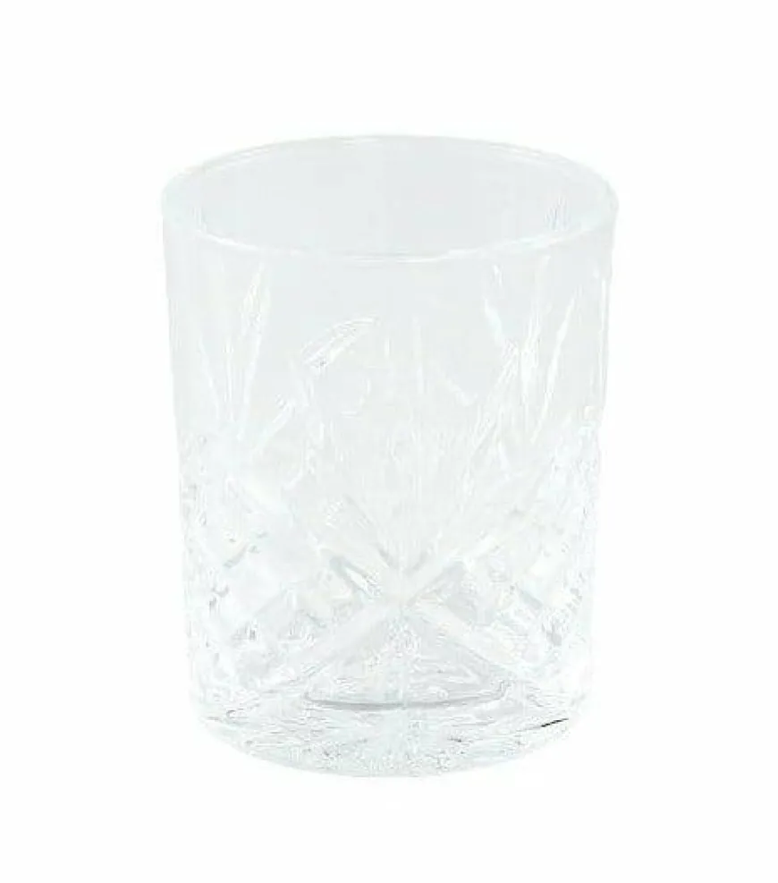 PTMD Whisky glas Crystal clear rond - 6 stuks