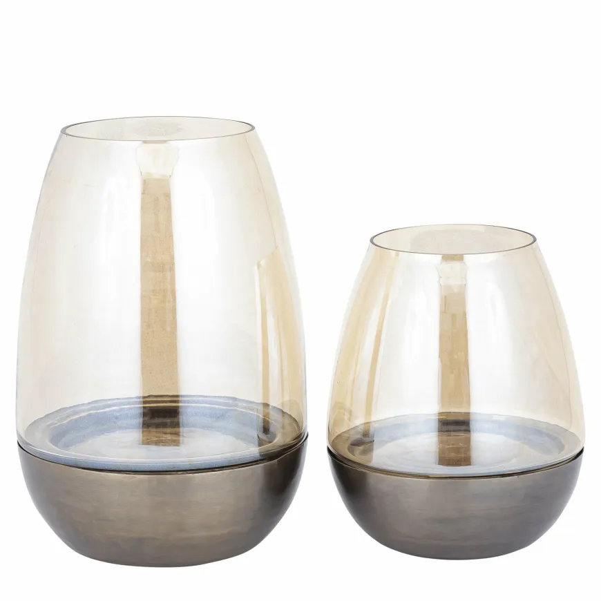 PTMD Windlicht Kalley bruin L