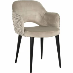 Richmond Interiors Arm chair Giovanna trendy nature/quartz khaki