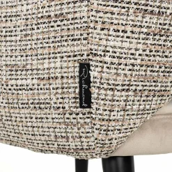 Richmond Interiors Arm chair Giovanna trendy nature/quartz khaki