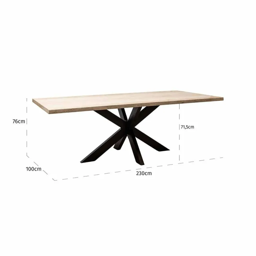 Richmond Interiors Avalon eettafel 230 cm