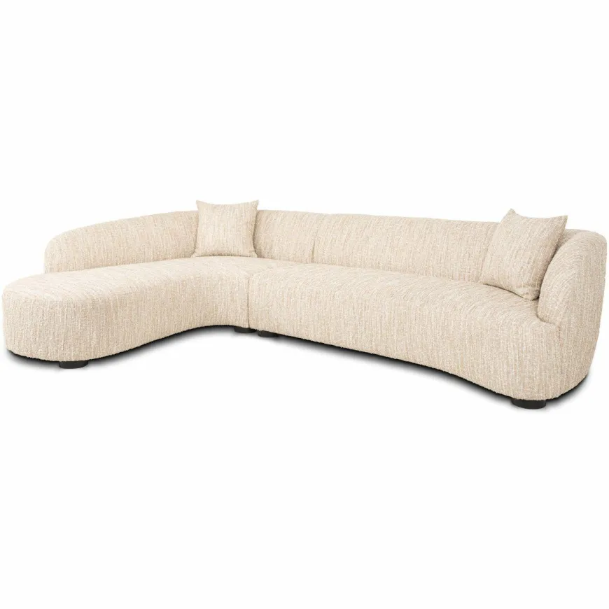 Richmond Interiors Bank Pandora beige angora lounge links