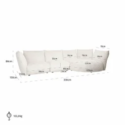 Richmond Interiors Bank Loyd lovely cream