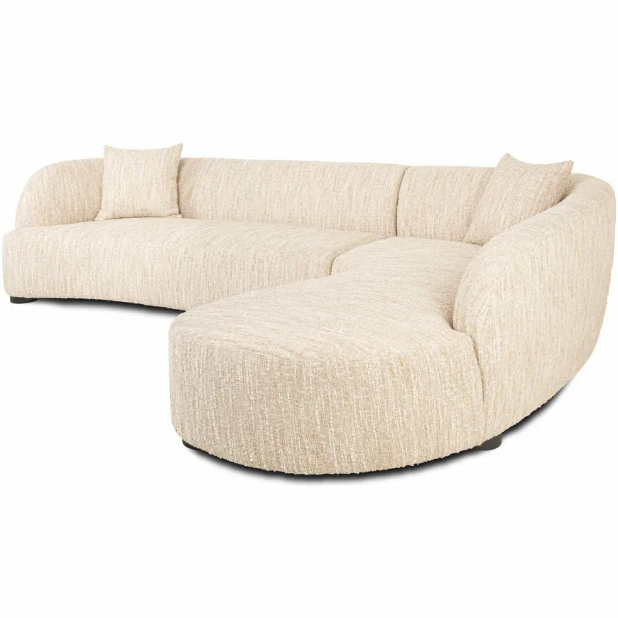 Richmond Interiors Bank Pandora beige angora lounge rechts