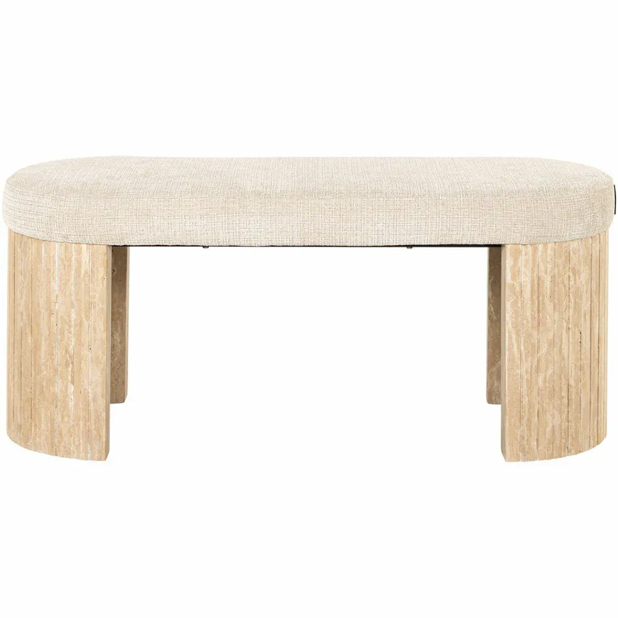 Richmond Interiors Bank Gallice natural beige travertine