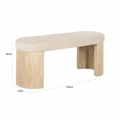 Richmond Interiors Bank Gallice natural beige travertine