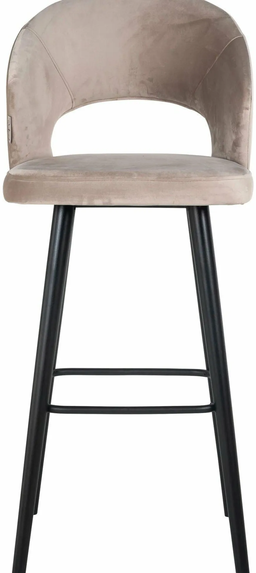 Richmond Interiors Barstoel Savoy khaki velvet - Showroommodel