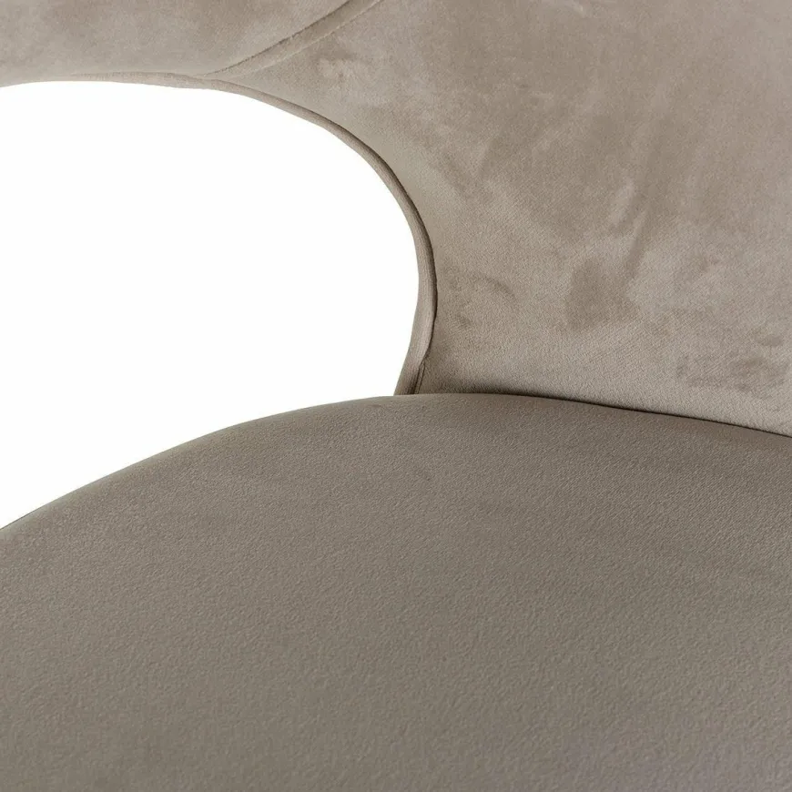 Richmond Interiors Barstoel Savoy khaki velvet - Showroommodel