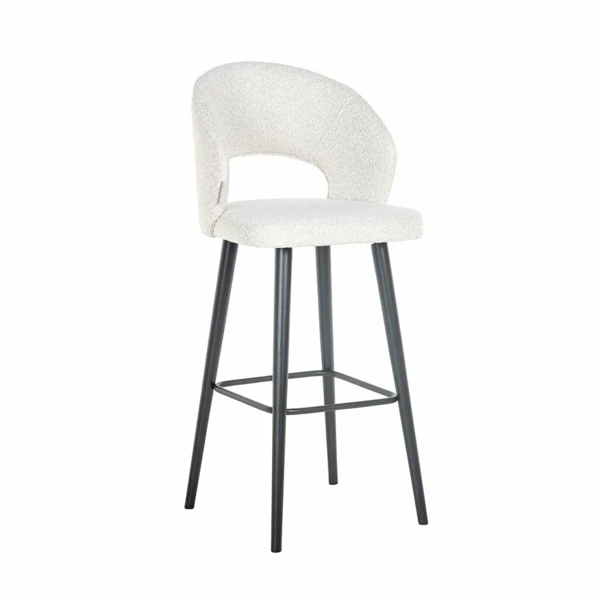 Richmond Interiors Barstoel Savoy white bouclé (Copenhagen 900 Bouclé White)