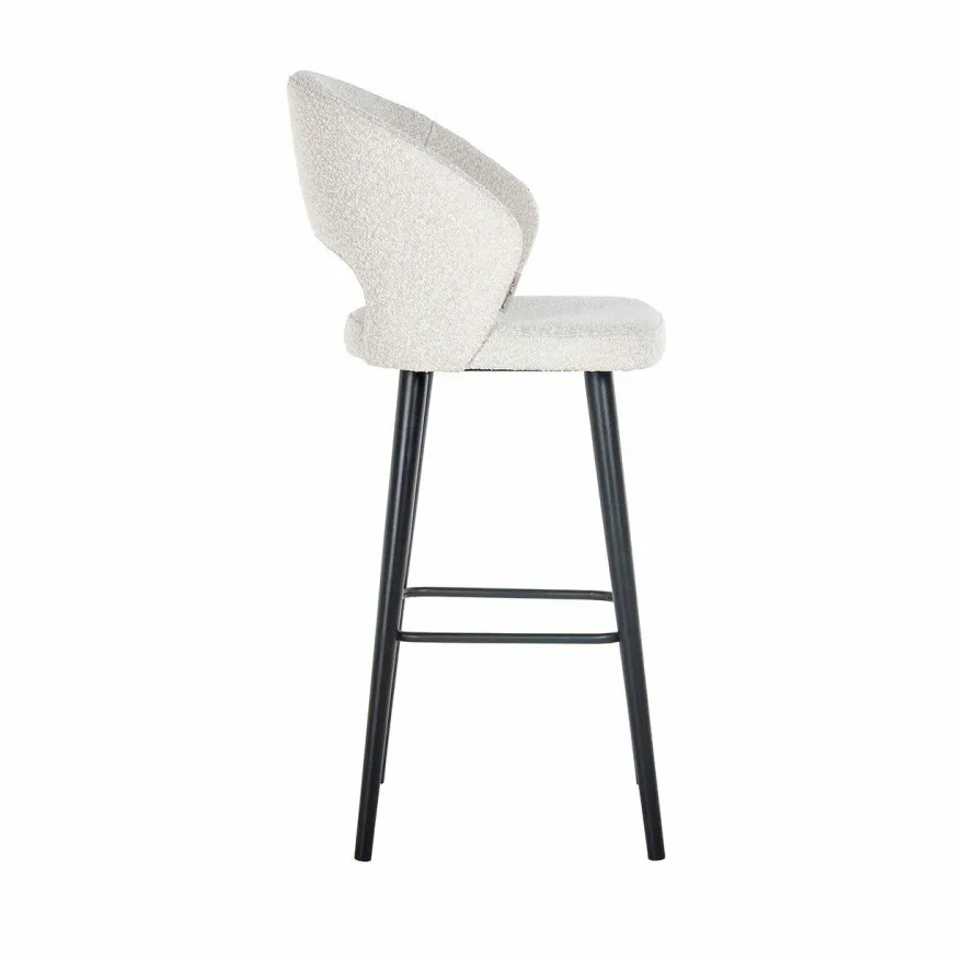 Richmond Interiors Barstoel Savoy white bouclé (Copenhagen 900 Bouclé White)