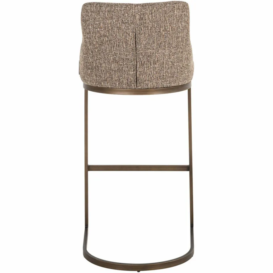 Richmond Interiors Barstoel Bolton brown tweed (Set of 2)
