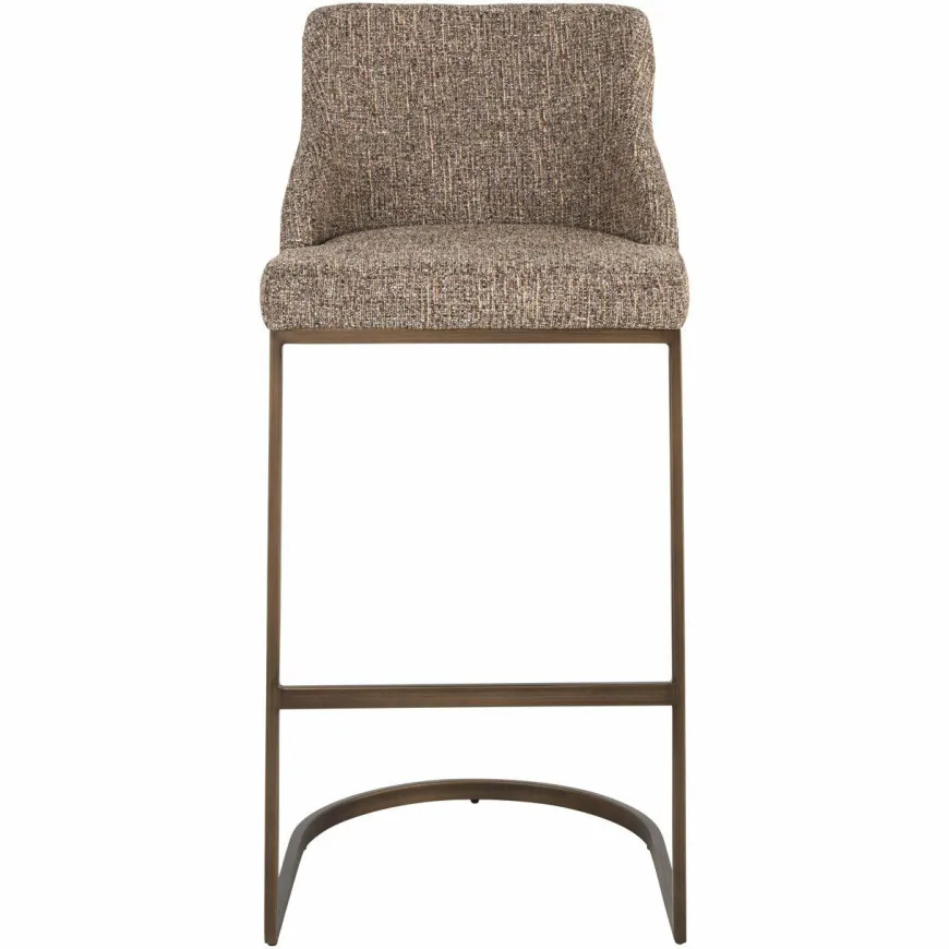Richmond Interiors Barstoel Bolton brown tweed (Set of 2)