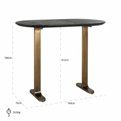 Richmond Interiors Bartafel Revelin ovaal
