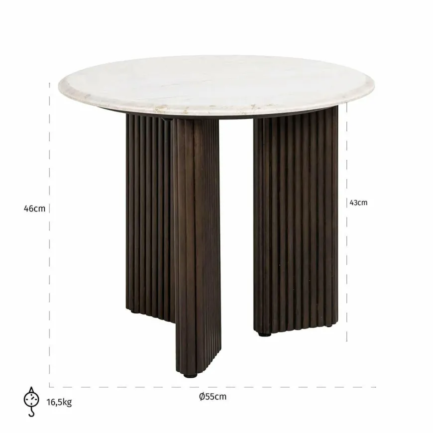 Richmond Interiors Bijzettafel Mayfield 55Ø