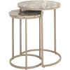 Richmond Interiors Bijzettafel Fairfax set van 2 Stone