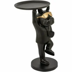 Richmond Interiors Bijzettafel Bullie Zwart/Goud