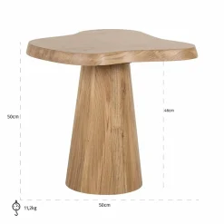 Richmond Interiors Bijzettafel Riva eiken naturel