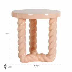 Richmond Interiors Bijzettafel Rosly roze
