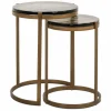 Richmond Interiors Bijzettafel Cleo gold (Set van 2)