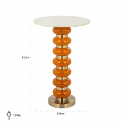 Richmond Interiors Bijzettafel Barbara orange