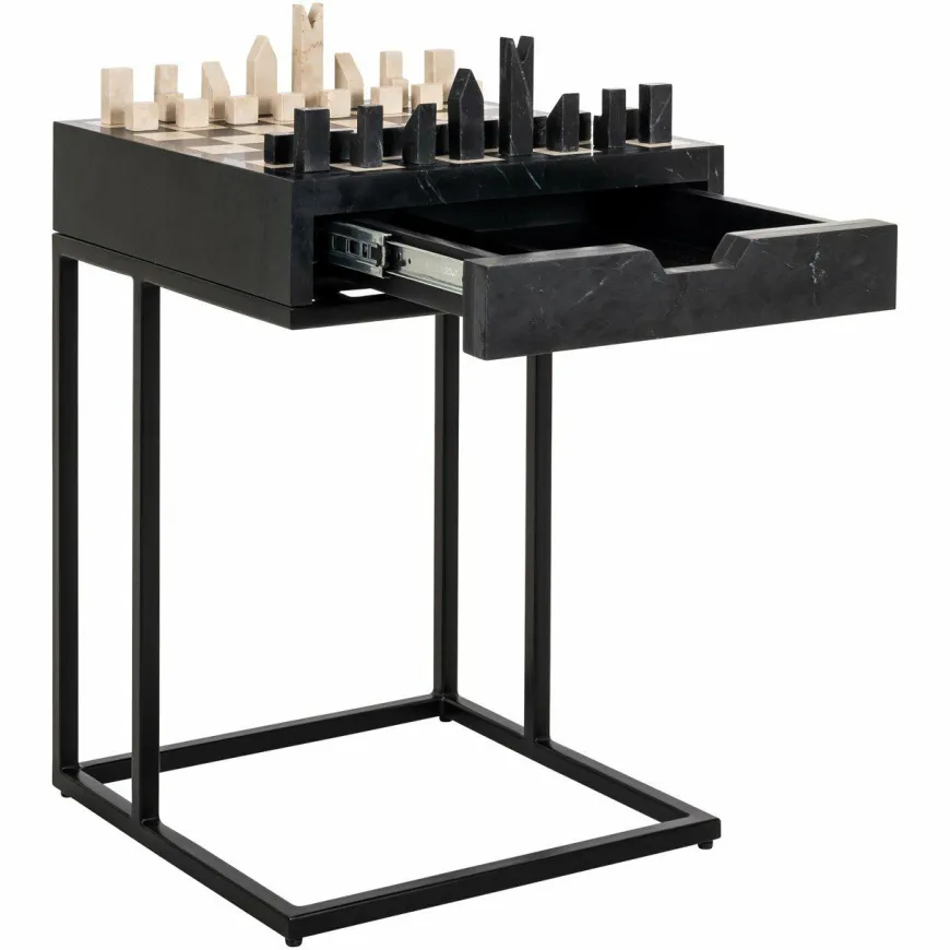 Richmond Interiors Bijzettafel Davos black
