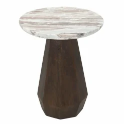 Richmond Interiors Bijzettafel Oberoy Blush beige 45Ø