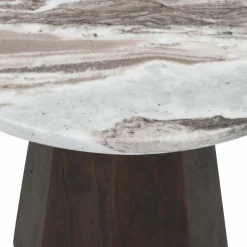 Richmond Interiors Bijzettafel Oberoy Blush beige 45Ø