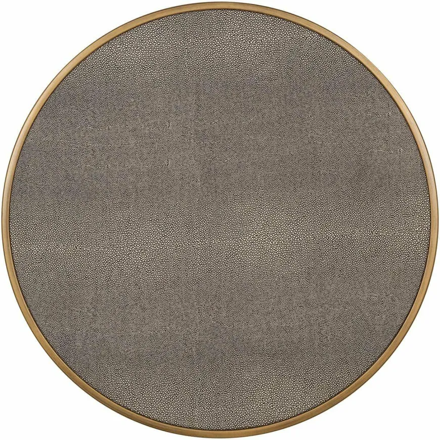 Richmond Interiors Bijzettafel Bloomville met glas set van 2 Goud
