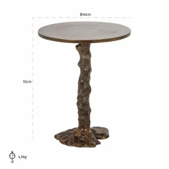 Richmond Interiors Bijzettafel Misty Bronze