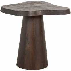 Richmond Interiors Bijzettafel Odile 50Ø donkerbruin