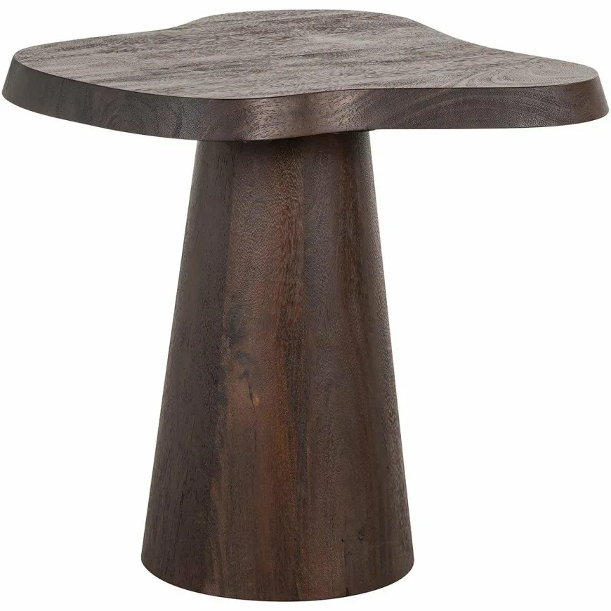 Richmond Interiors Bijzettafel Odile 50Ø donkerbruin