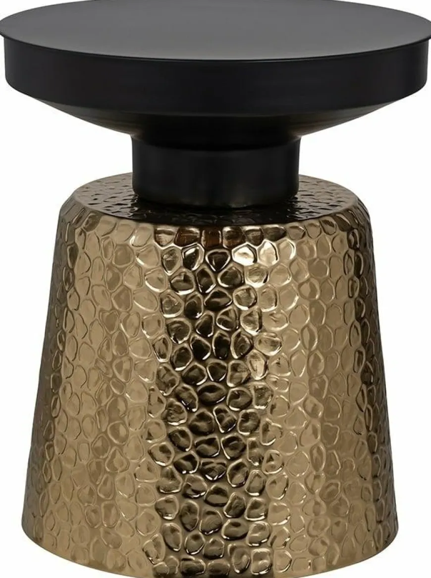Richmond Interiors Bijzettafel Freddie (Black/gold)
