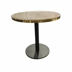 Richmond Interiors Bistrotafel Brazza 80Ø Beige