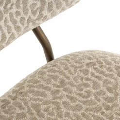 Richmond Interiors Counterstoel Xenia beige leopard fire retardant (Set of 2)