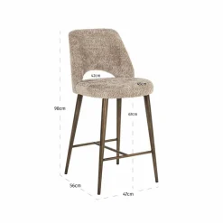 Richmond Interiors Counterstoel Delphine lovely nature fire retardant
