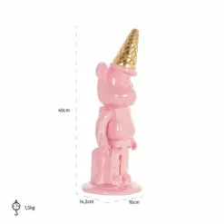 Richmond Interiors Deco object icebear roze