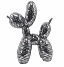 Richmond Interiors Dog deco object spiegel zwart