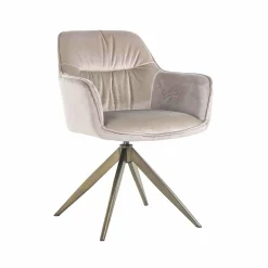 Richmond Interiors Draaistoel Aline khaki velvet