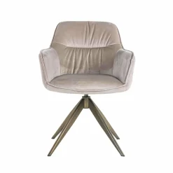 Richmond Interiors Draaistoel Aline khaki velvet