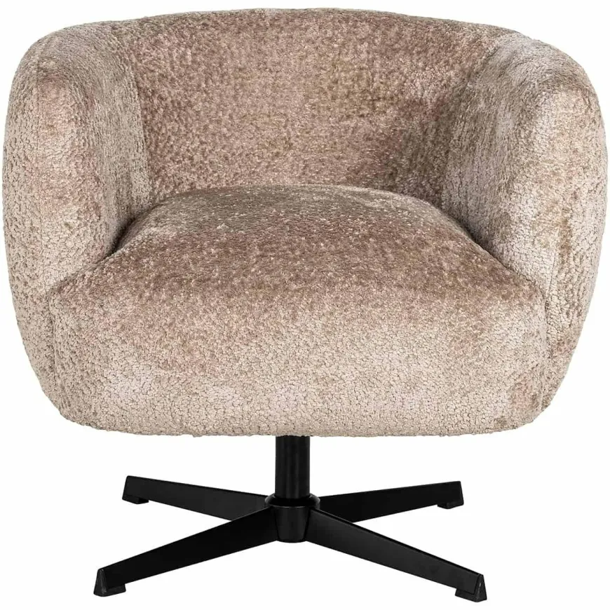 Richmond Interiors Draaifauteuil Estelle Sheep Nature