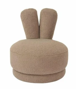 Richmond Interiors Draaifauteuil Bunny taupe teddy voor kinderen